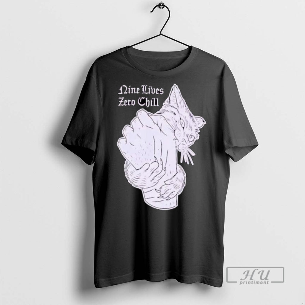 Trending Nine Lives Zero Chill Cat Ornaments T Shirt