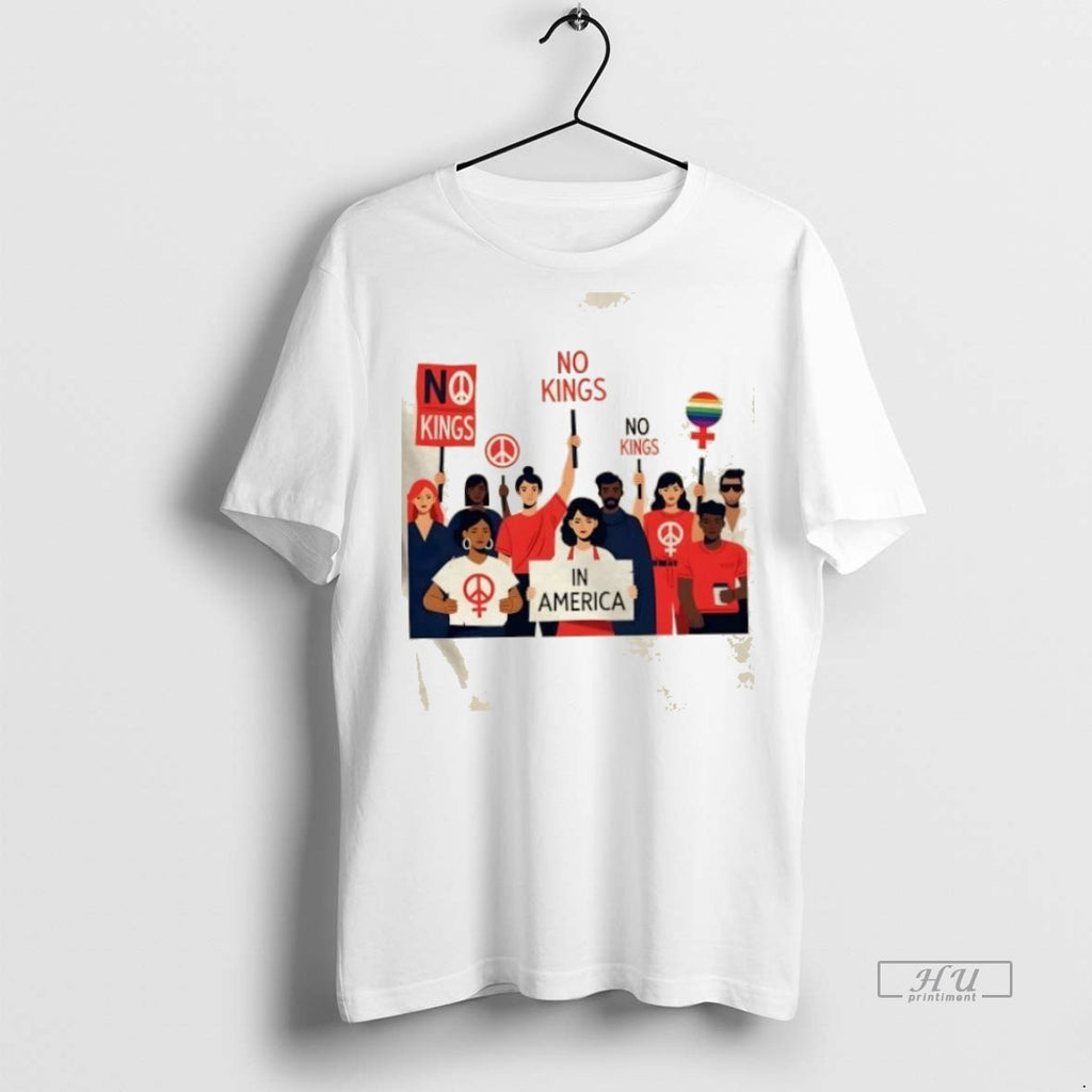 Trending No Kings In America Womens Rights Graphic Tee Shirt Sweater