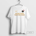 Trending Notre Dame Fighting Irish Merry Christmas 2 Sided T Shirt