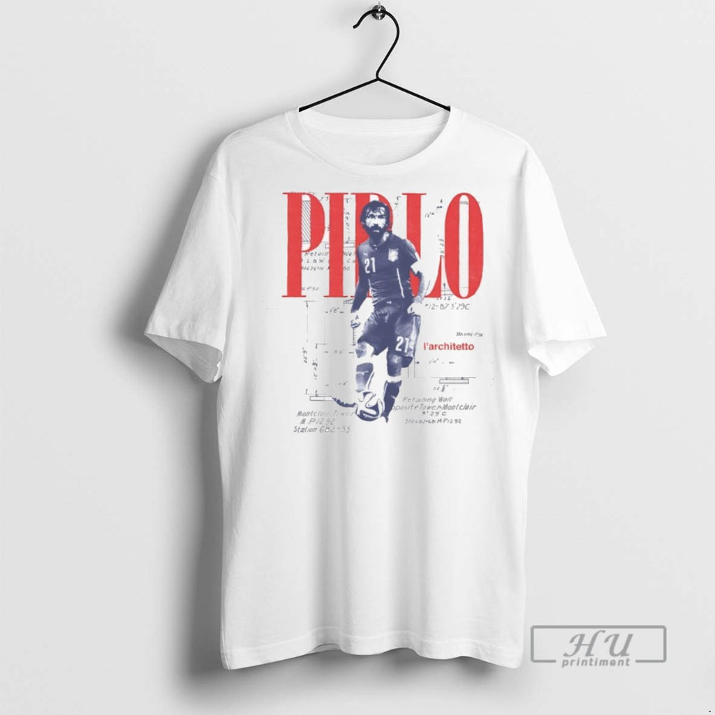 Trending Official Andrea Pirlo Larchitetto Italian National Team Football T Shirt