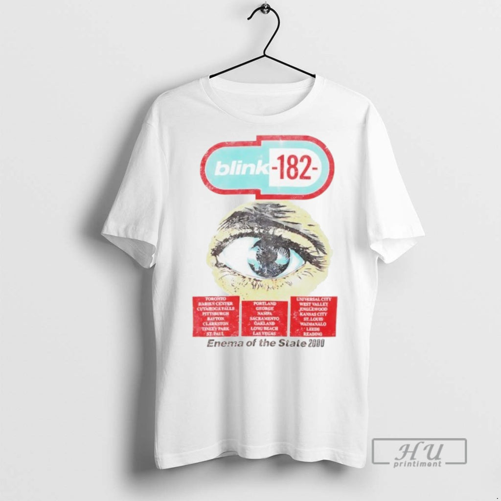Trending Official Blink 182 Enema Of The State Tour 2000 Vintage T Shirt