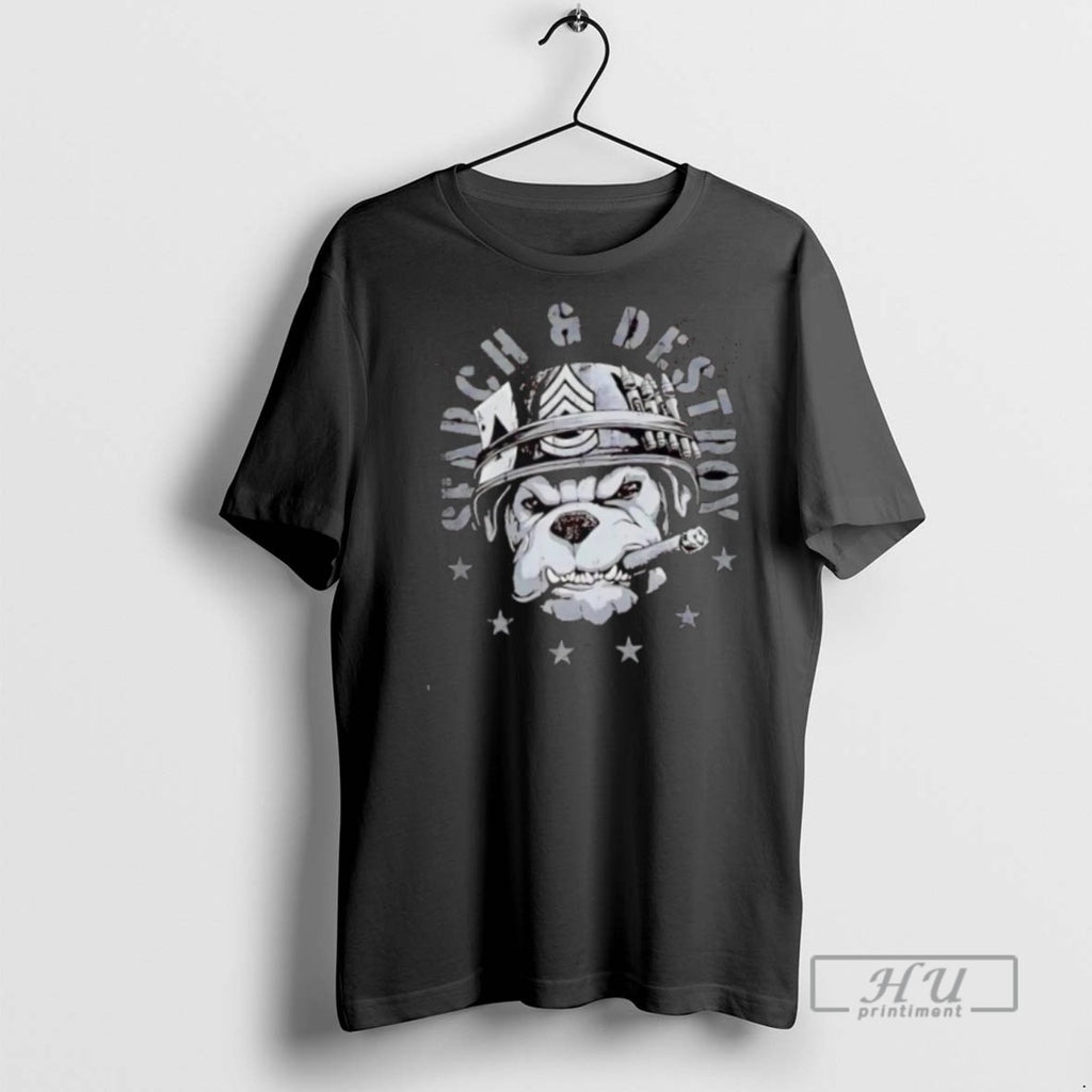 Trending Official Dog Search And Destroy Enemies T Shirt
