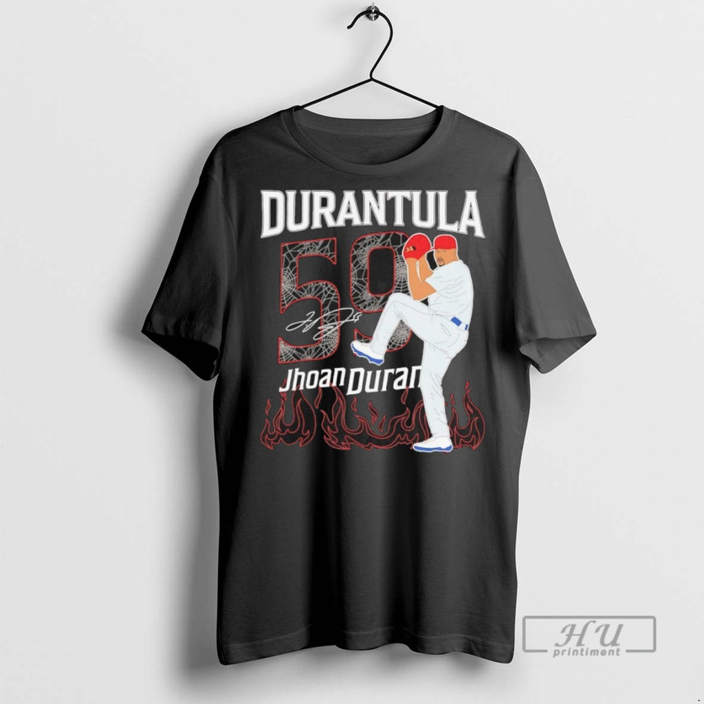 Trending Official Durantula Jhoan Duran 59 Philadelphia Phillies Signature T Shirt