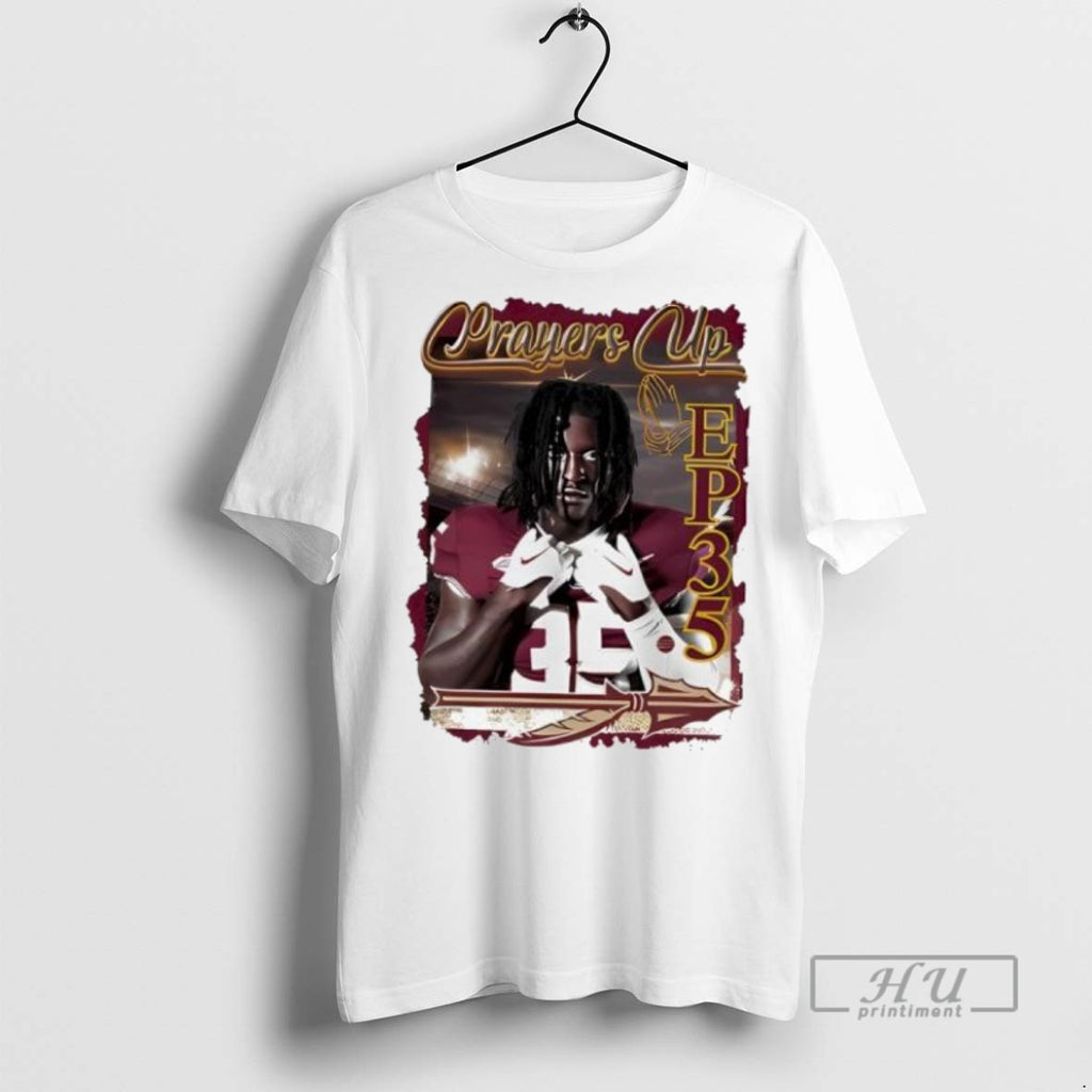 Trending Official Ethan Pritchard Fsu Prayers Up Ef35 T Shirt
