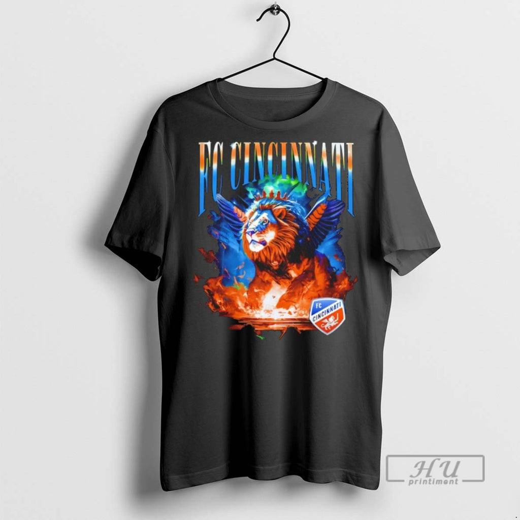 Trending Official Fc Cincinnati Winged Lion Graphic T Shirt