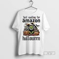 Trending Official Grinch Just Waiting For Amazon Pumpkin Halloween 2025 T Shirt