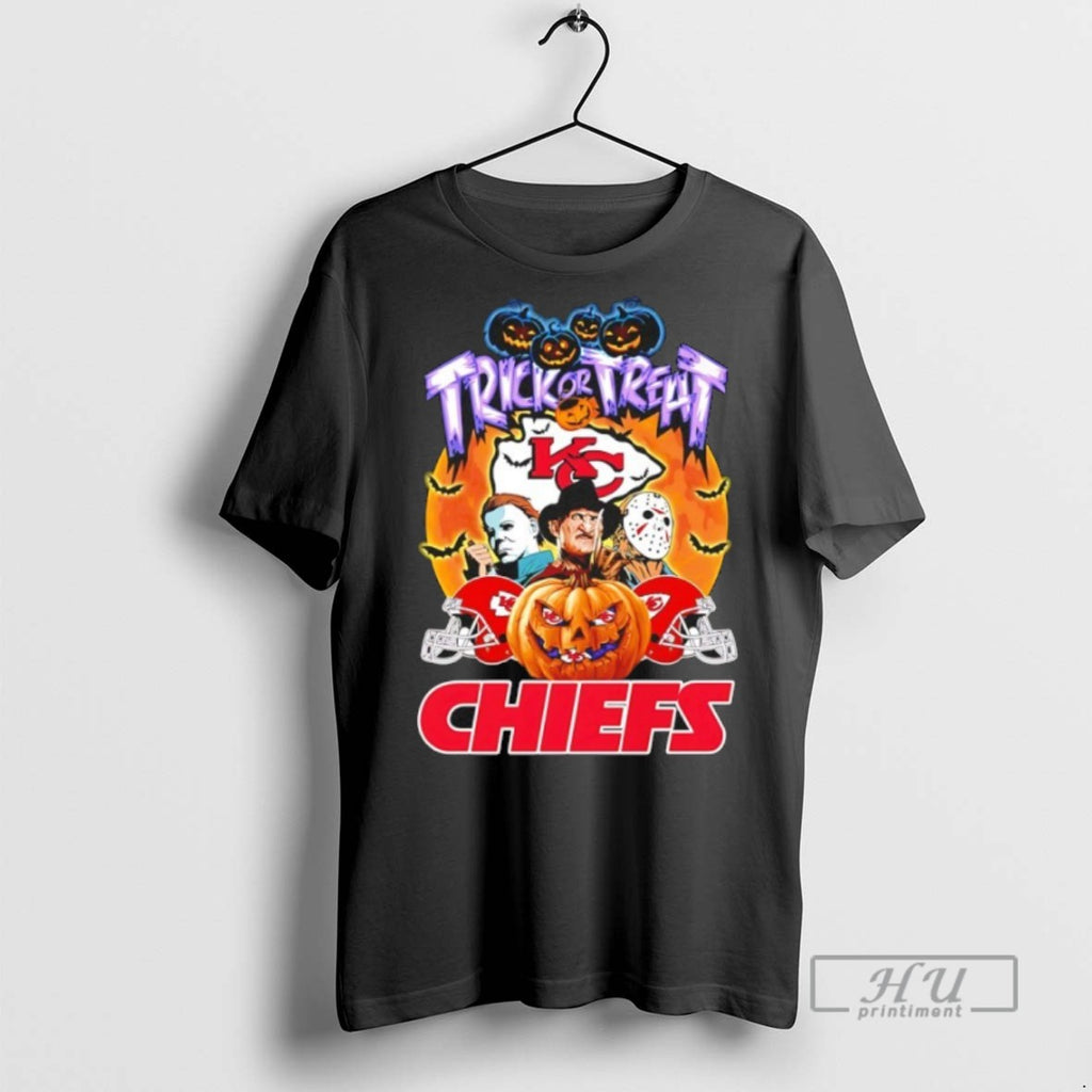 Trending Official Horror Halloween Trick Or Treat Kansas City Chiefs T Shirt