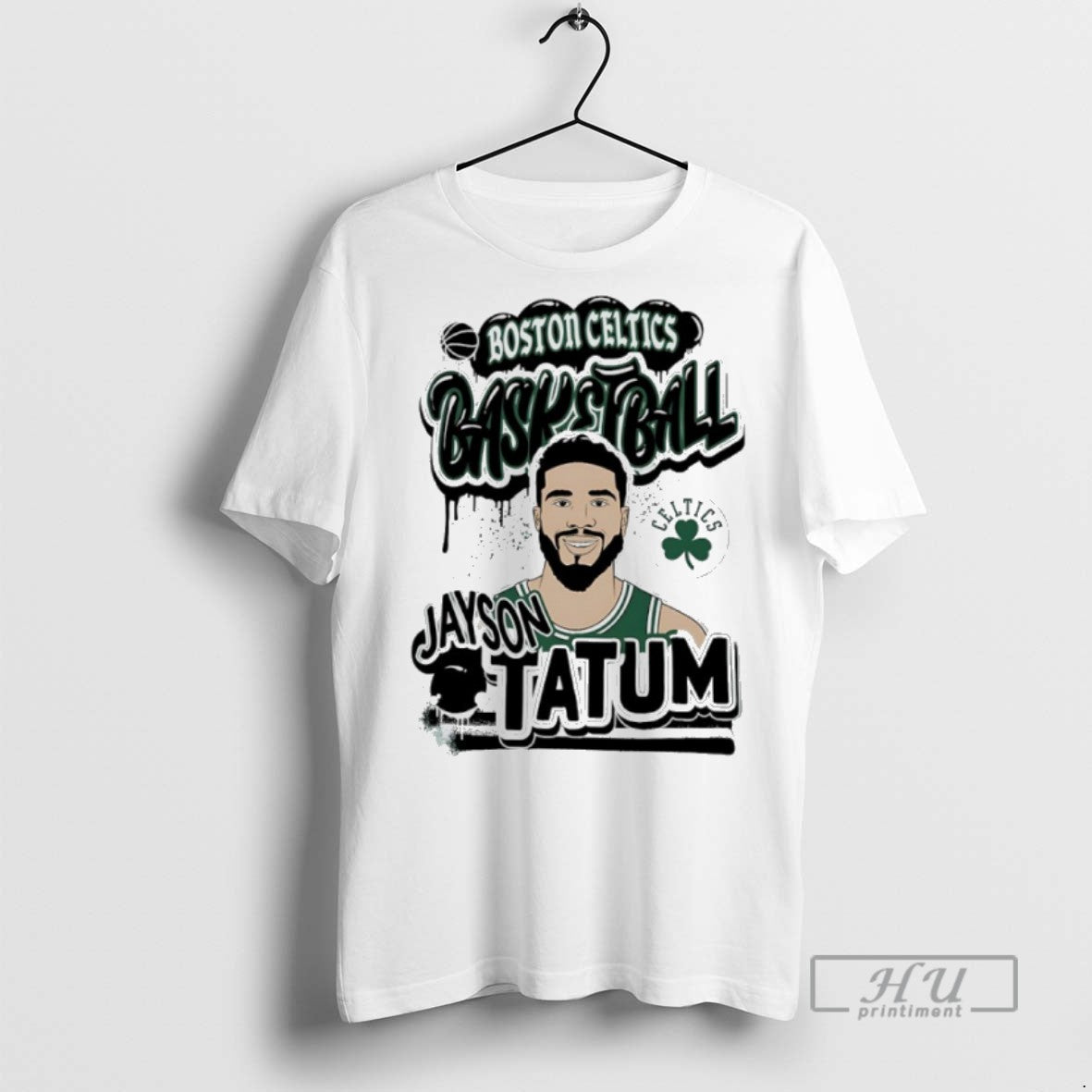 Trending Official Jayson Tatum Boston Celtics Basketball Player Graffiti Graphic T Shirt