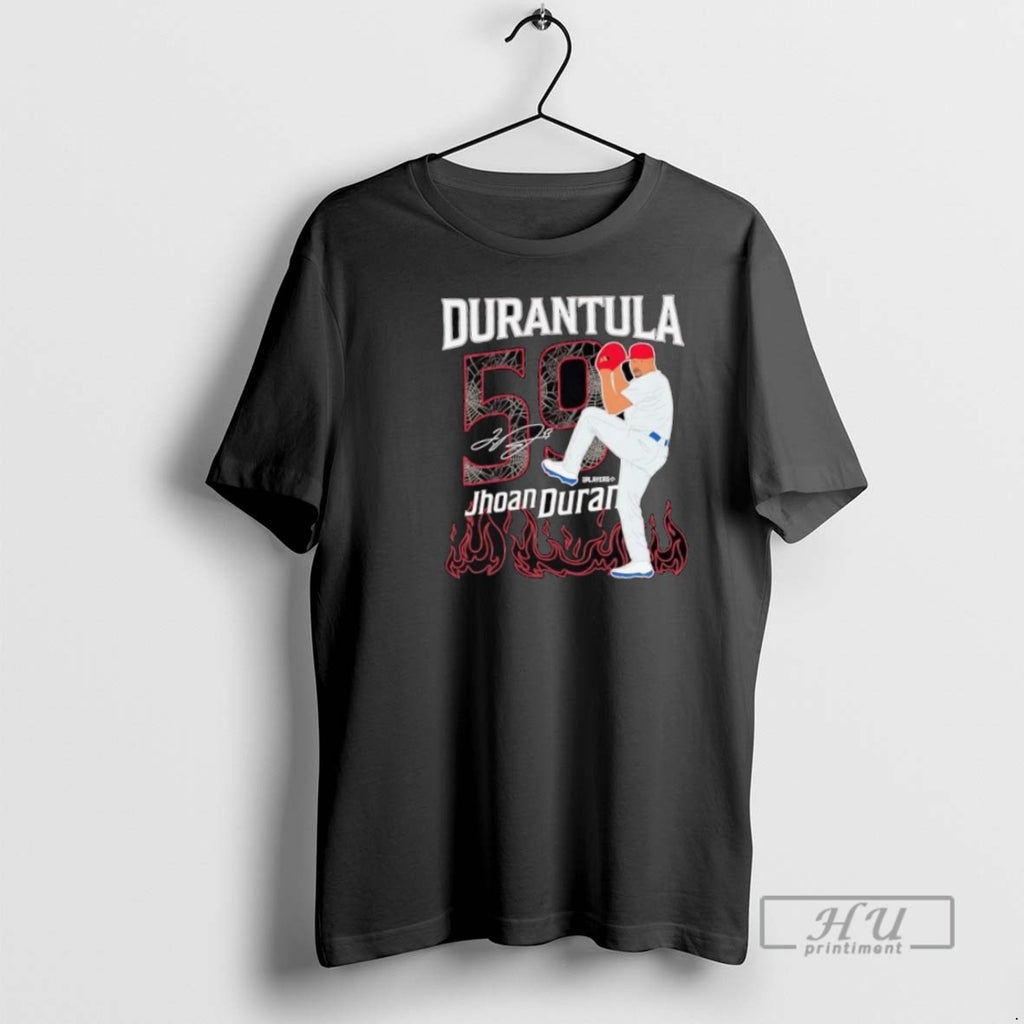 Trending Official Jhoan Duran Durantula Pitching Signature T Shirt