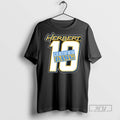 Trending Official Justin Herbert 10 Certified Dawg Los Angeles Chargers T Shirt