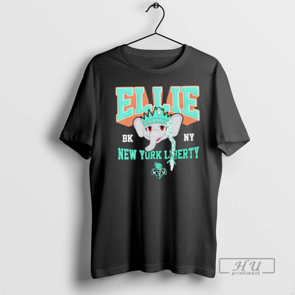 Trending Official New York Liberty Ellie Mascot Head T Shirt