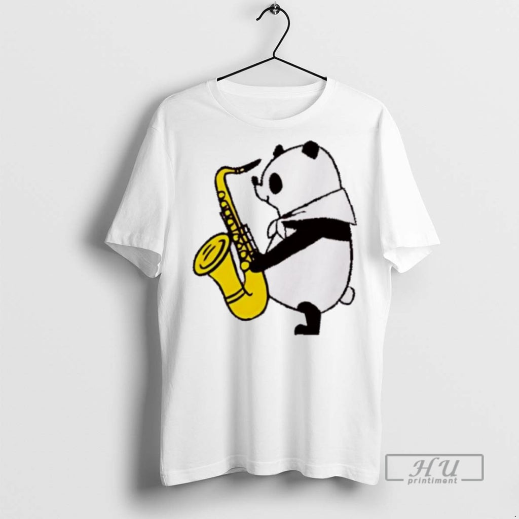 Trending Official Panda Saxophone Fitsch Panda Music T Shirt