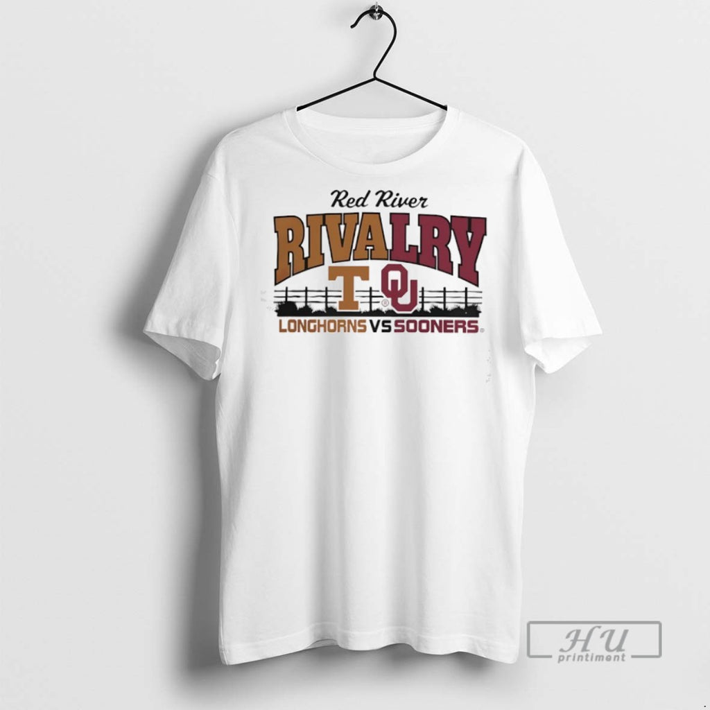 Trending Official Red River Texas Longhorns And Oklahoma Sooners T Shirt