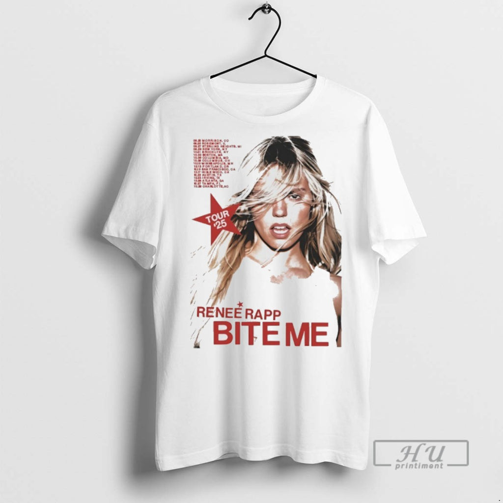 Trending Official Renee Rapp Bite Me Tour 25 Vintage T Shirt