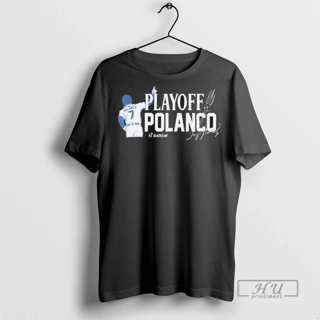 Trending Official Seattle Jorge Polanco 2025 Mlb Playoff Polanco Signature T Shirt