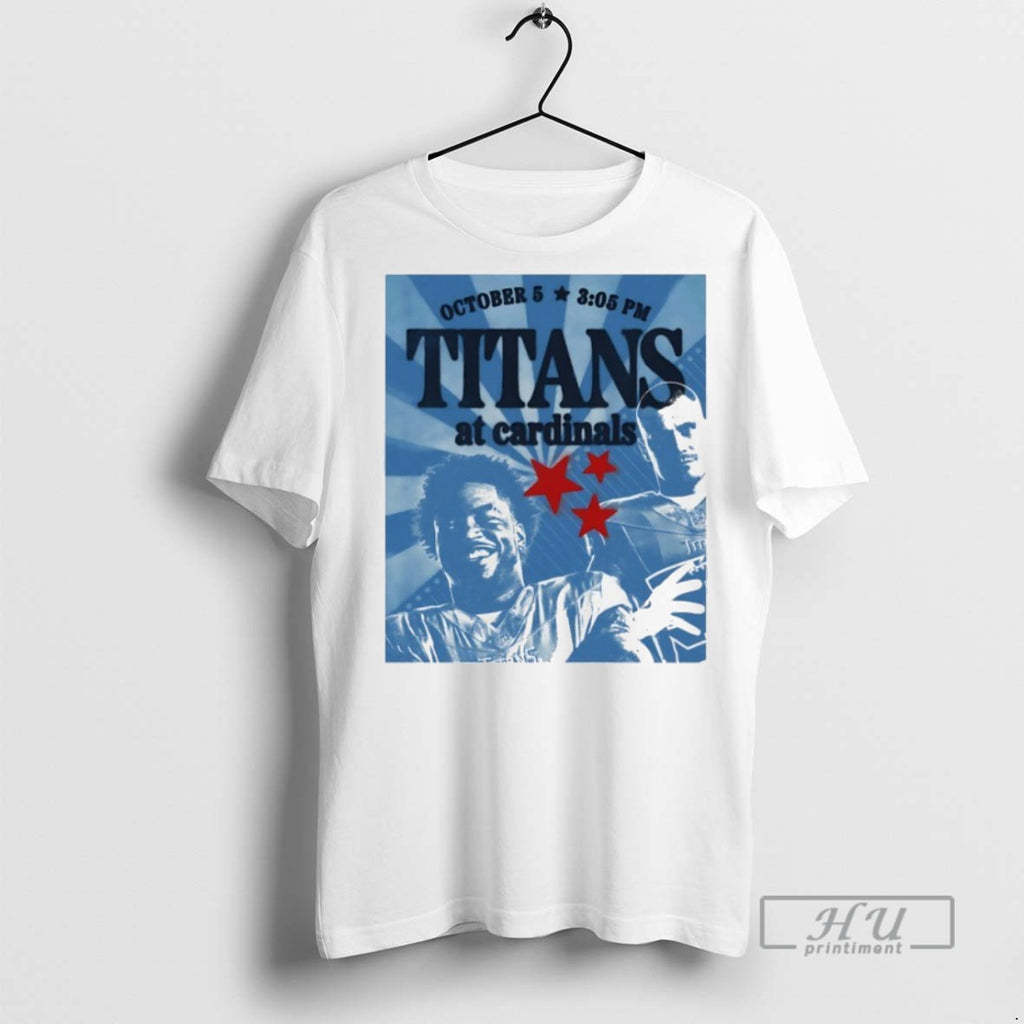 Trending Official Tennessee Titans Vs Arizona Cardinals October 5 2025 T Shirt