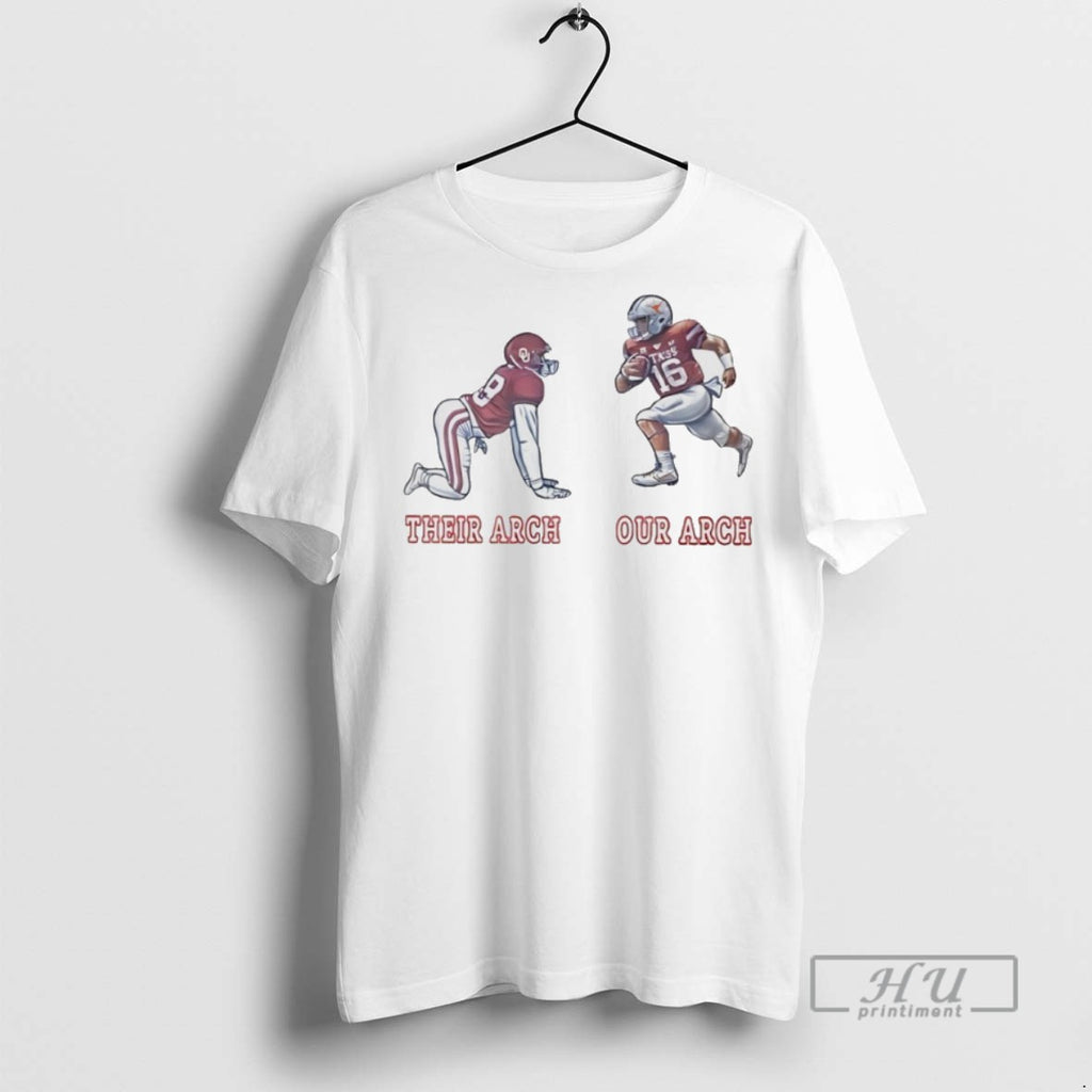 Trending Official Their Arch Our Arch Oklahoma Vs Texas 2025 Ncaa Football T Shirt