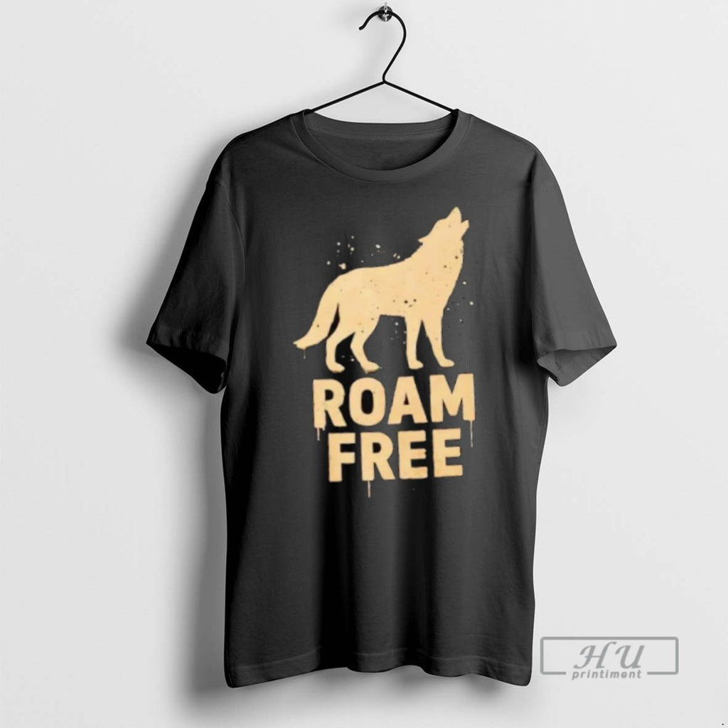 Trending Official Wolf Roam Free T Shirt