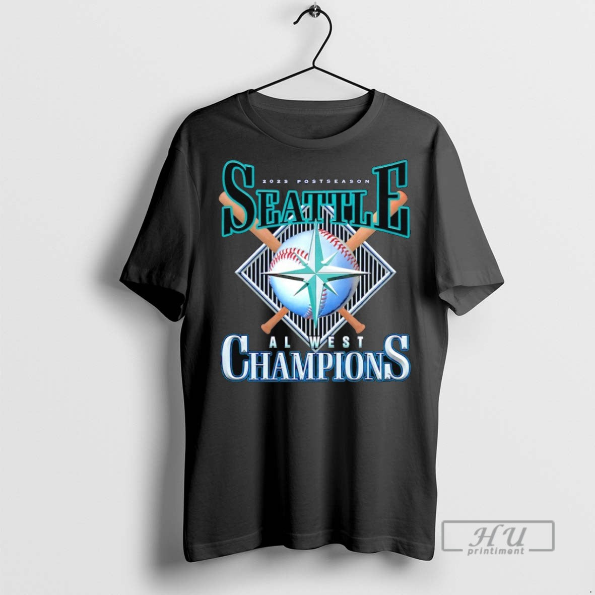 Trending Officials 2025 Postseason Seattle Mariners Al West Champions T Shirt