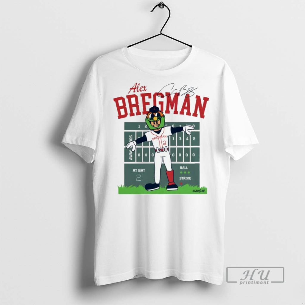 Trending Officials Alex Bregman Boston Red Sox 2 Mascot Signature T Shirt