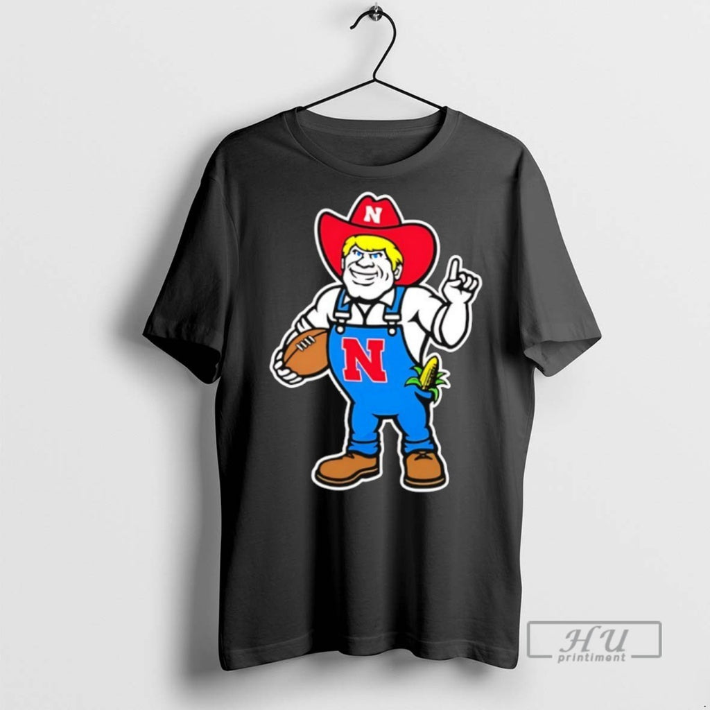 Trending Officials Andrew Whitworth Ryan Fitzpatrick Wearing Nebraska Huskers Herbie Mark Mascot T Shirt