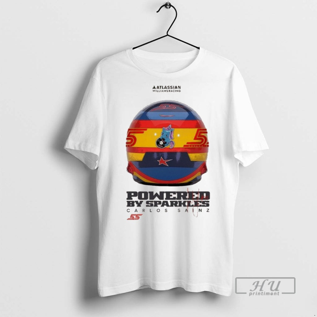 Trending Officials Atlassian Williams Racing Powered By Sparkles Carlos Sainz T Shirt