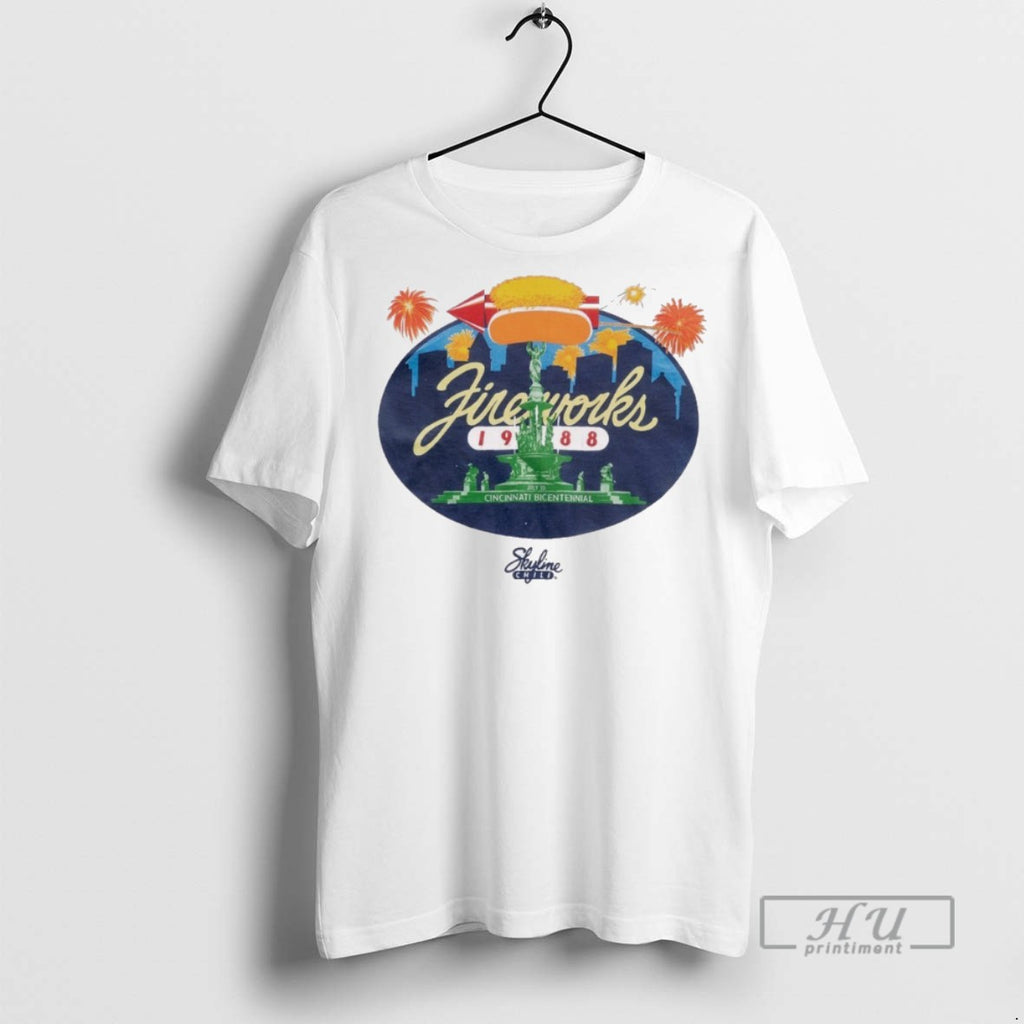 Trending Officials Fireworks 1988 Cincinnati Bicentennial On July 10 1988 Skyline Chili Logo
