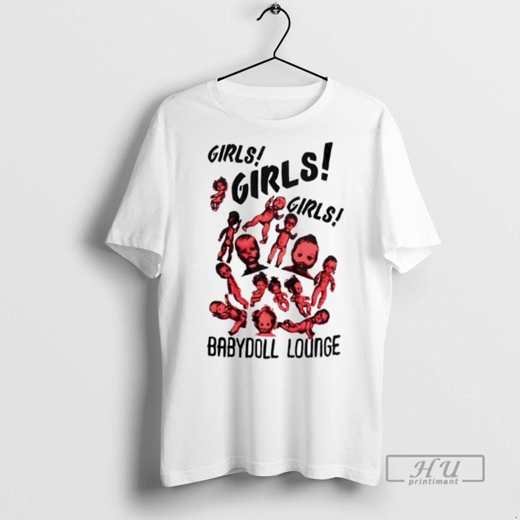 Trending Officials Girls Girls Girls Baby Doll Lounge T Shirt