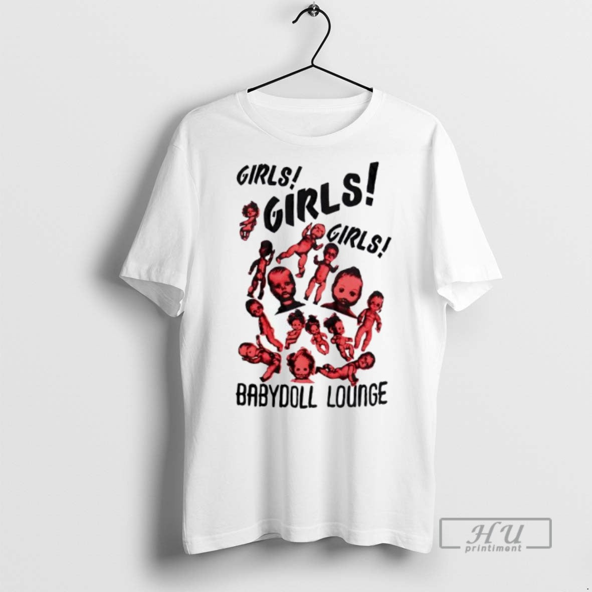 Trending Officials Girls Girls Girls Baby Doll Lounge T Shirt
