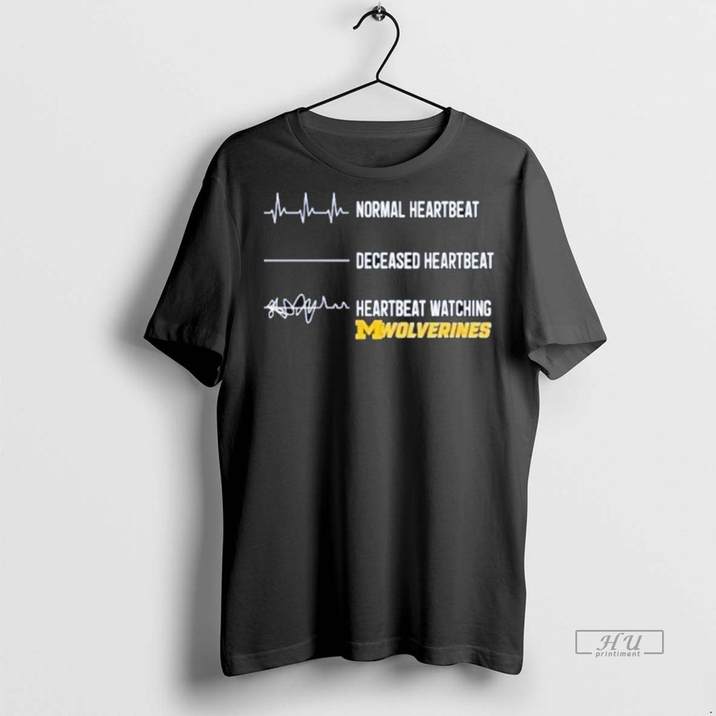 Trending Officials Michigan Wolverines Normal Heartbeat Deceased Heartbeat Faster Heartbeat When Watching Shirt Sweater