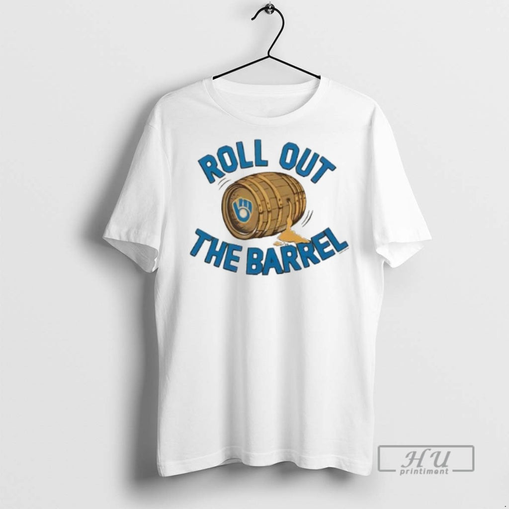 Trending Officials Milwaukee Brewers Gold Roll Out The Barrel T Shirt