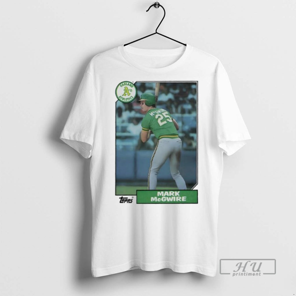 Trending Officials Oakland Athletics Mark Mcgwire Baseball Card Player Mlb T Shirt