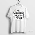 Trending Officials On Wednesdays We Wear Black Addams Family Halloween Shirt Sweater