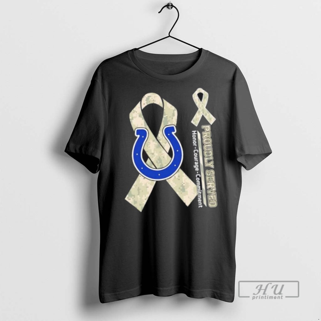 Trending Officials Proudly Served Honor Courage Commitment Indianapolis Colts Football T Shirt