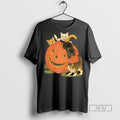 Trending Officials Pumpkin Cat Halloween Ceramic Ceramic And Classic Dad Cap T Shirt