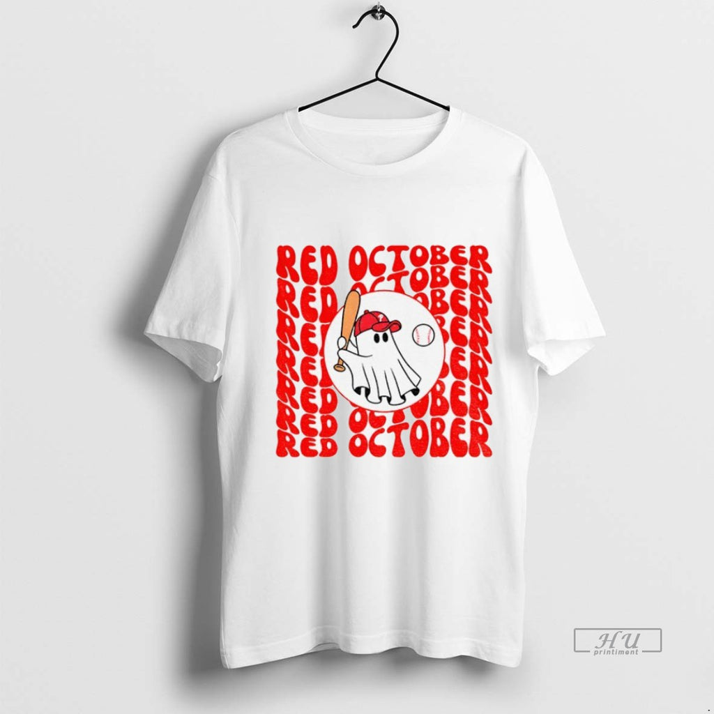Trending Officials Red October Retro Wave Phillies Ghost Shirt Sweater