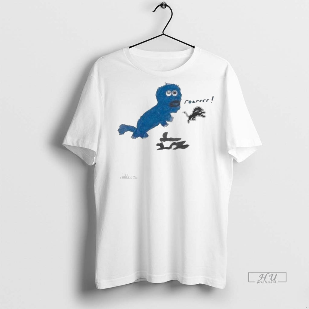 Trending Officials Sam Laporta X Rookie Draw Detroit Lions Roar Logo T Shirt Sweater