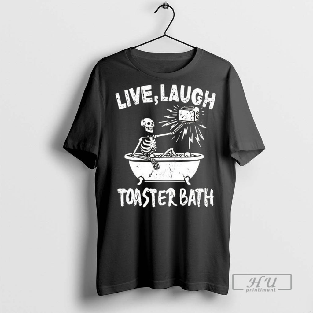 Trending Officials Skeleton Live Laugh Toaster Bath Ceramic Ceramic And Classic Dad Cap