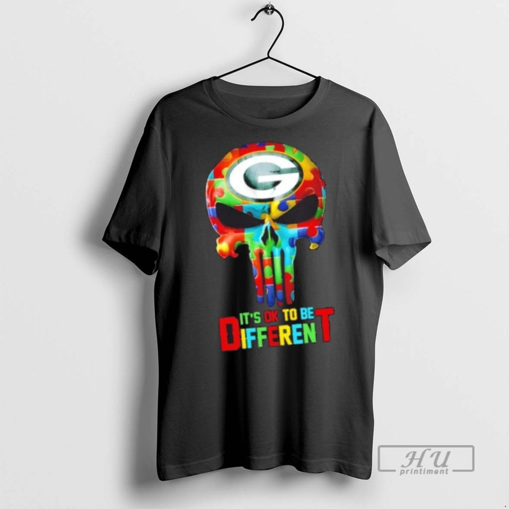 Trending Officials Skull Green Bay Packers Its Ok To Be Different T Shirt