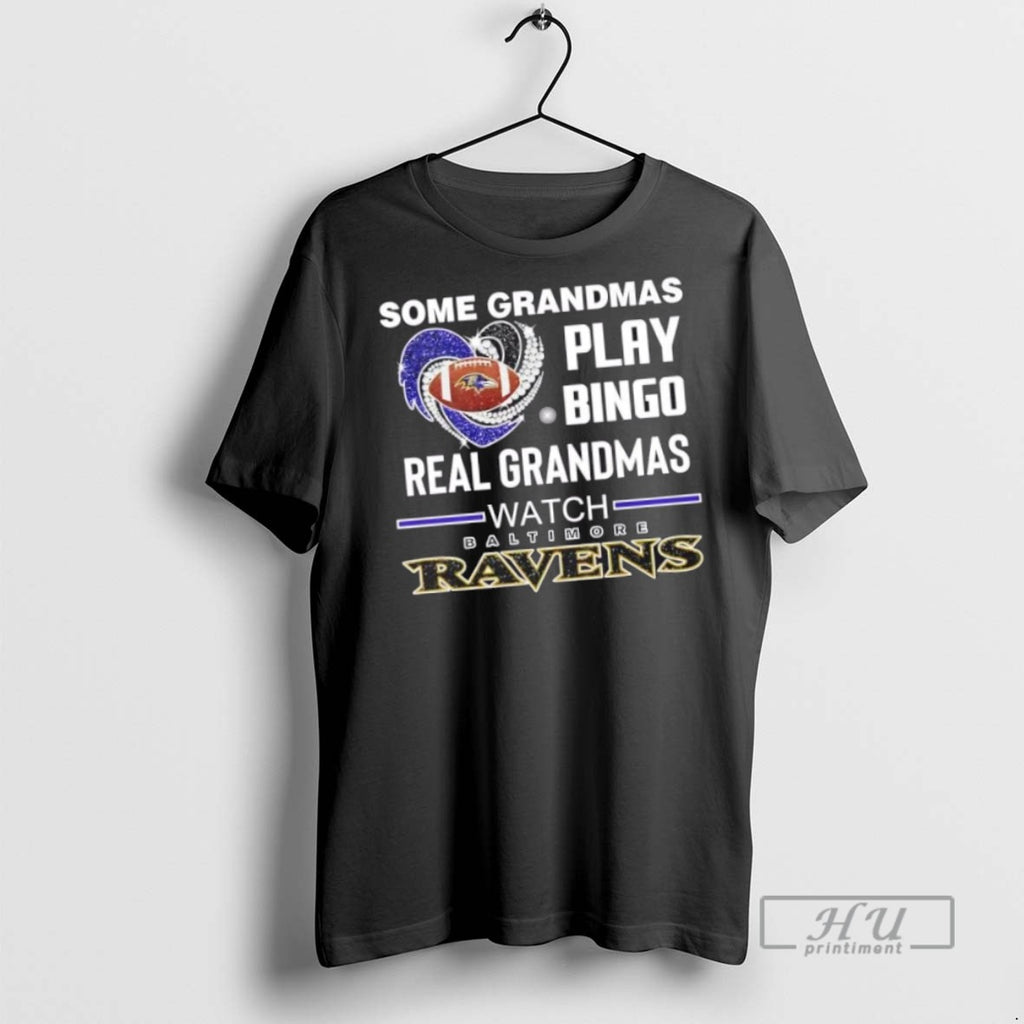 Trending Officials Some Grandmas Play Bingo Real Grandmas Watch Baltimore Ravens Football Diamond Heart