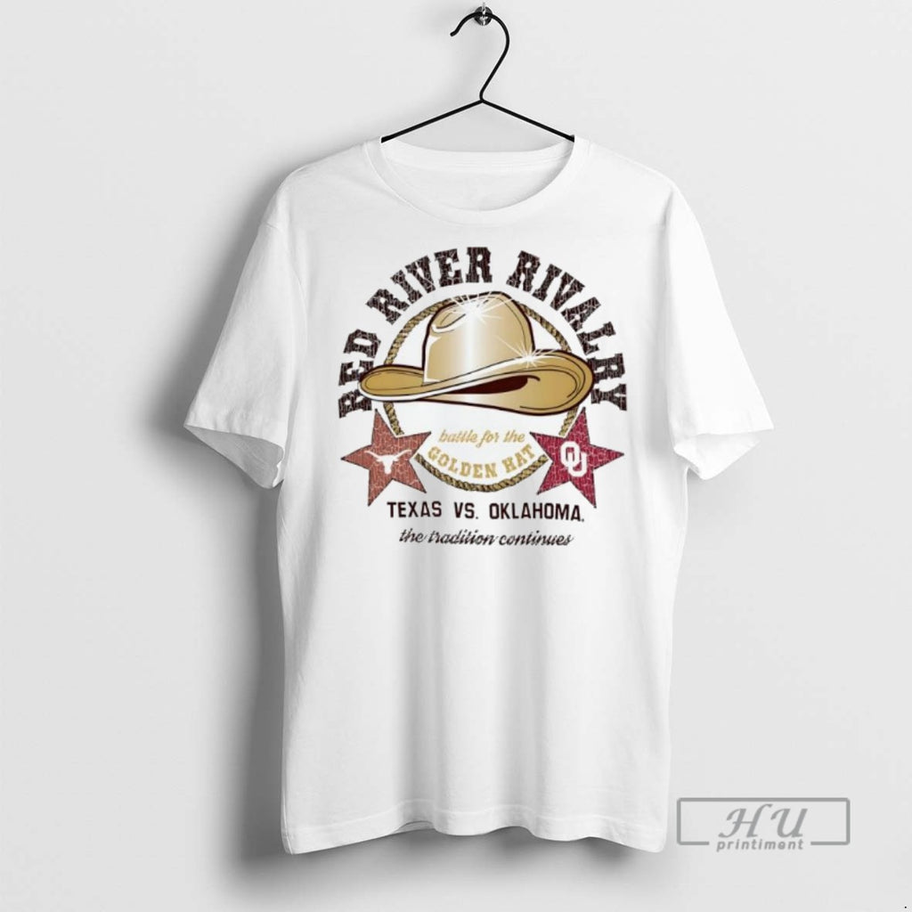 Trending Officials Texas Longhorns Vs Oklahoma Sooners Red River Rivalry Battle For The Golden Hat