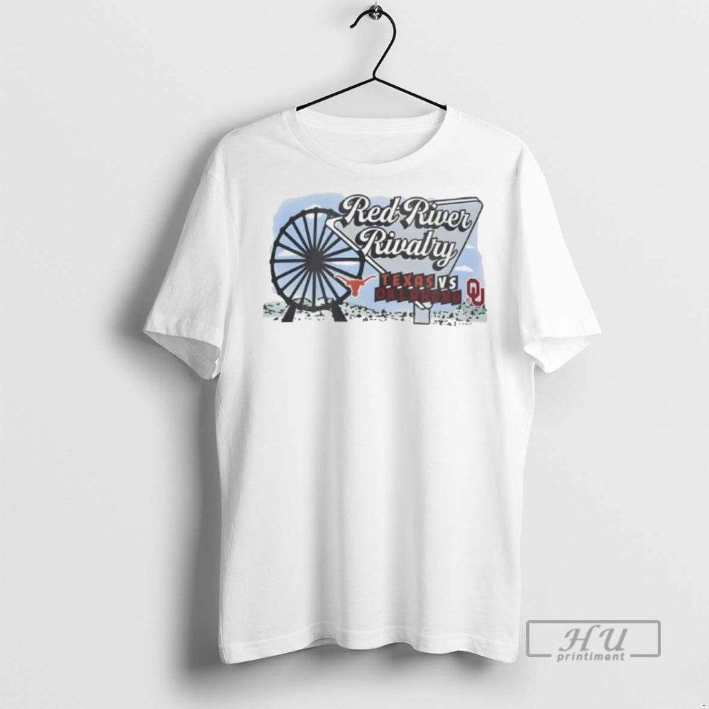 Trending Officials Texas Longhorns Vs Oklahoma Sooners River Rivalry T Shirt