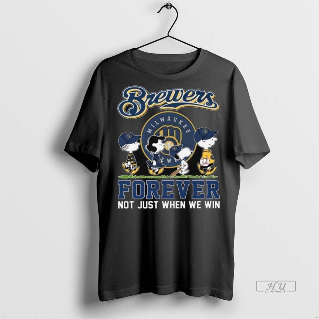 Trending Officials The Peanuts Walking X Milwaukee Brewers Forever Not Just When We Win 2025