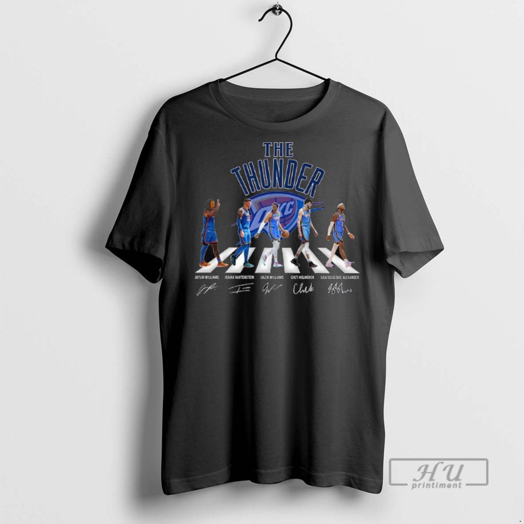 Trending Oklahoma City Thunder Abbey Road Signature T Shirt