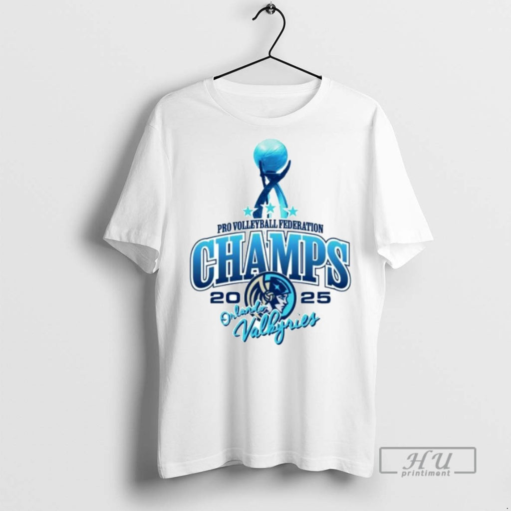 Trending Orlando Valkyries 2025 Pro Volleyball Federation Championship Ornaments Graphic Tee Shirts Sweatshirt Hoodies