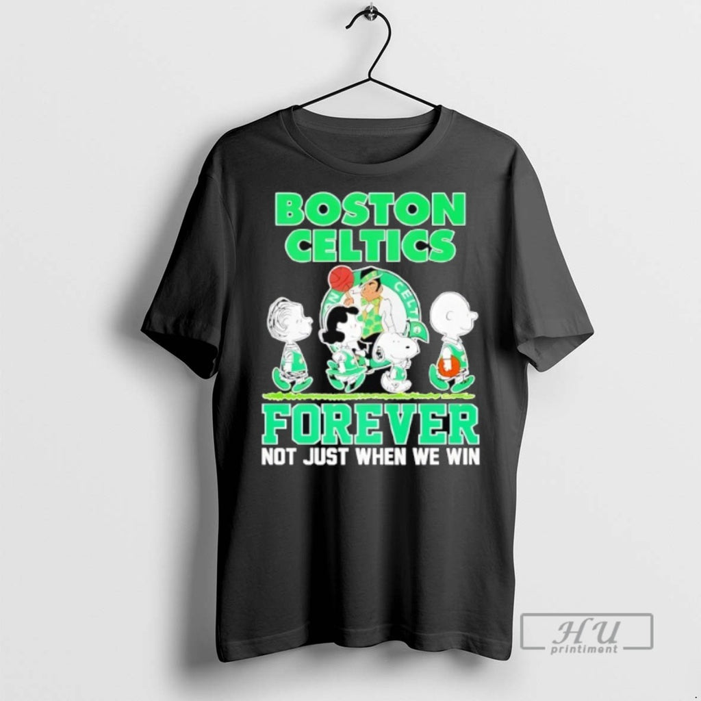 Trending Peanuts Comic Characters Boston Celtics Forever Not Just When We Win T Shirt