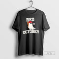 Trending Philadelphia Phillies Red October Halloween Ghost Playing Baseball T Shirts