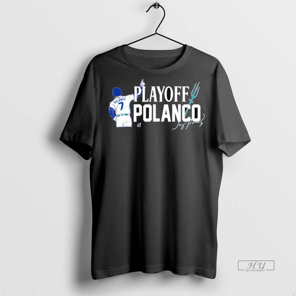 Trending Playoff Jorge Polanco 7 Seattle Mariners Baseball Signature Shirt Sweater