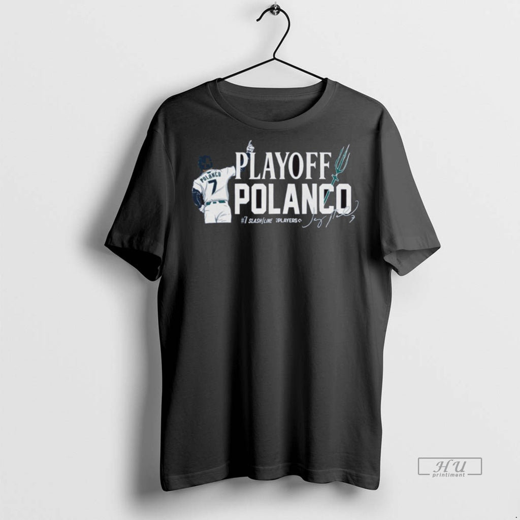 Trending Playoff Polanco Jorge Polanco Seattle Mariners Mlb Slash Line Signature Shirt Sweater