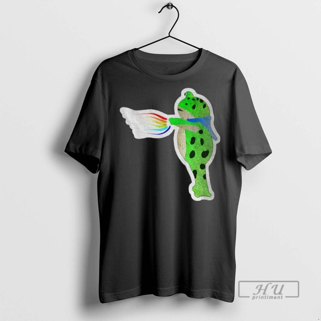 Trending Portland Frog Protest Rainbow Anti Maga Lgbt Pride Month Graphic Tee Shirt Sweatshirt Hoodies